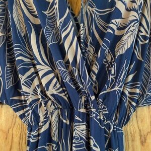 Blue Hawaii Palazzo Leg Jumpsuit